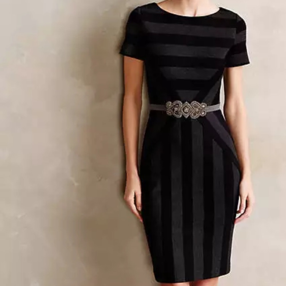 Anthropologie MAEVE Striped Pencil Dress